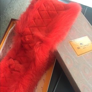 Etro Fur scarf